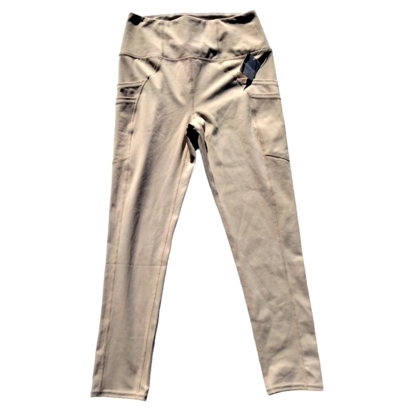 Free People Pants - Free People FP Movement High Rise Pocket Leggings M medium tan beige sand camel